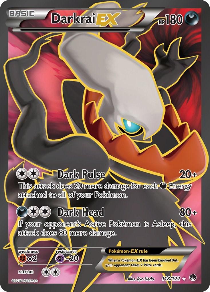 Darkrai EX 118/122 β Full Art Ultra Rare β XY BREAKpoint PokΓ©mon TCG S β OrenoHobbies