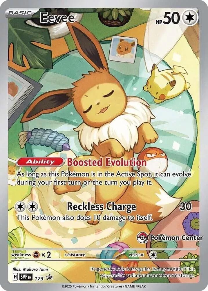 Eevee 173 – Pokémon Center Exclusive Promo – Scarlet & Violet Pokémon TCG Single Card