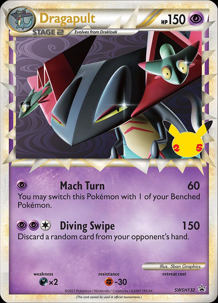 Dragapult Prime SWSH132 – Holo Promo – Celebrations Pokémon TCG Single Card