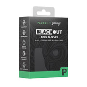 Palms Off Gaming - BLACKout Deck Sleeves - Standard - 100pc - BLUE