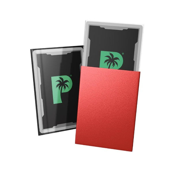 Palms Off Gaming - Blackout Deck Sleeves 100pk - Standard Size - Red